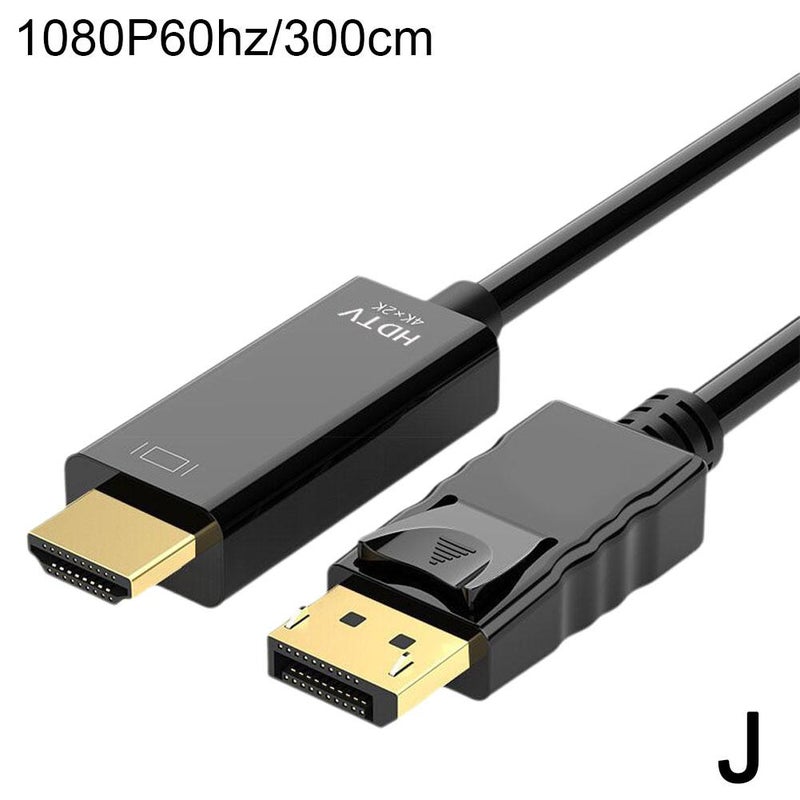 DP to HDMI compatible desktop graphics card monitor 4K high-definition cable; DisplayPort to HDMI compatible video connection cable